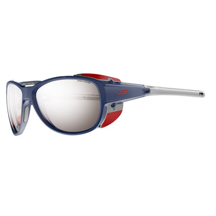 Julbo Explorer 2.0 Sunglasses with Spectron 4 Lenses, Matte Blue/Red, Large J4971212