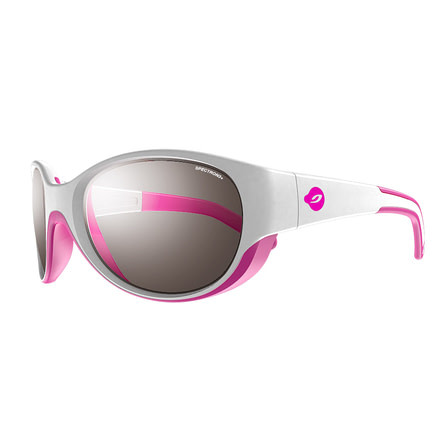 Julbo Lily Sunglasses with Spectron 3+ Lenses, White/Flourscent Pink, 4-6 Years J4901111