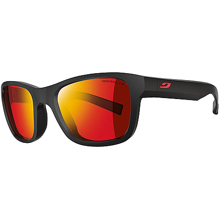 Julbo Reach L Progressive Prescription Sunglasses, Matte Black Frame, Spectron 3+ W/ Red Flash Lens-J4661114PR