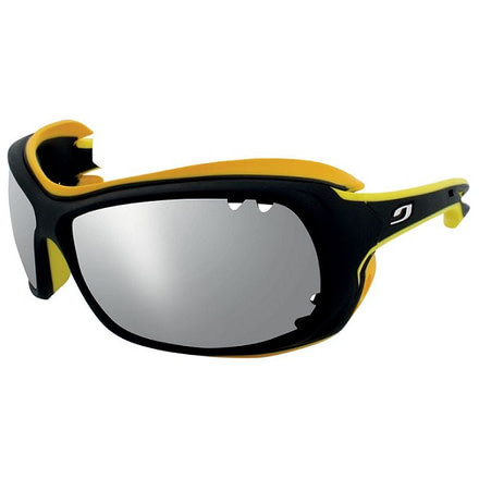 Julbo Wave Sunglasses Black/Yellow Frame w/ Polarized 3+ Lenses 4429114