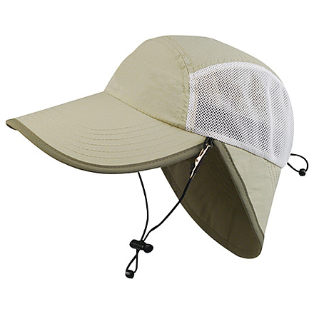Juniper Taslon Flap Cap Khaki J7234-KH