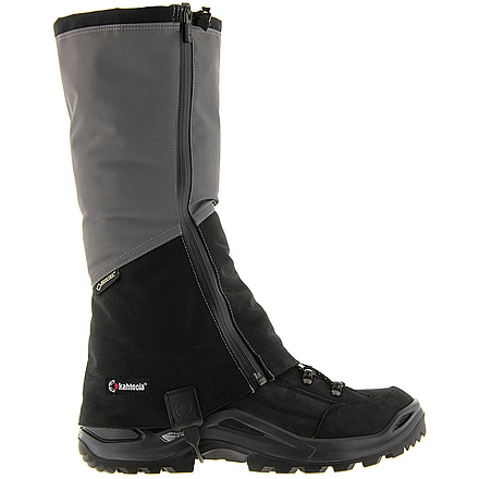 Kahtoola NAVA GTX Tall Gaiters, Grey/Black, Large, KT08009