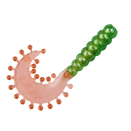 Kalin's Fishing Triple Tickle Grub, 10, 2in, Fire Tiger, 2XT10-808