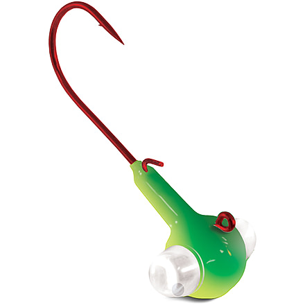 Kalins Fishing Kalin Google Eye Jig 1/8oz, Chartreuse Green, GE18-CH/GRN