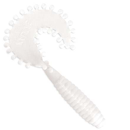 Kalin's Fishing Kalin Tickle Grub, 10, 5in, White, 5T8-215