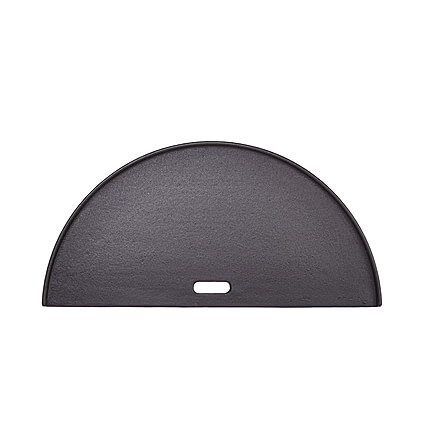 Kamado Joe Classic Joe Half Moon Cast Iron Reversible Griddle, Black, Medium, KJ-HCIGRIDDLE