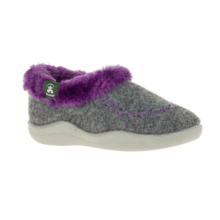 Kamik Cozycabin 2 Shoe - Girls, Grey/Purple, 8, HK9007-LGY-8