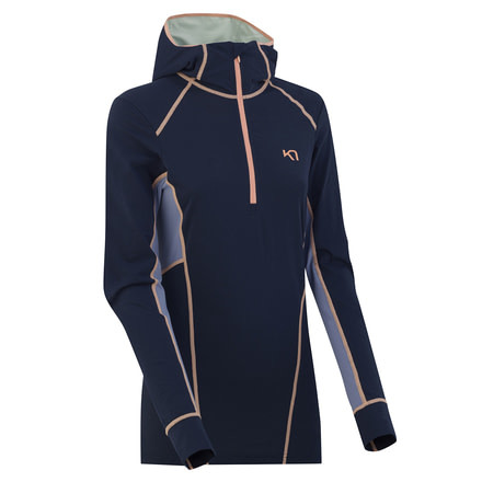 Kari Traa Svala Hood Thermal Top - Womens, Denim, Medium, 622072-DENIM-M