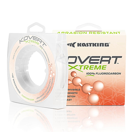Kast King Kovert Xtreme Fluorocarbon Fishing Line, Clear, 4 lb/200 yd, KKLIFLOKX200YCL4