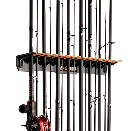 Kast King Patented V15 Vertical Fishing Rod Holder, Orange/Black, 2pc, KKTAROMRRV15BK2