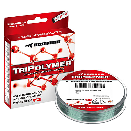 Kast King TriPolymer Advanced Monofilament Fishing Line, Max Green, 8 lb/1700 yd, KKLIMONTPA14MGN8