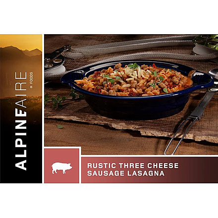Katadyn Alpine Aire Foods Rustic Three Cheese Sausage Lasagna, 60625