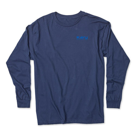 KAVU Klear Above Long Sleeve T Shirts - Mens, Navy, L, 825-96-3