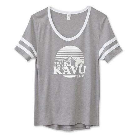 KAVU Partee T-Shirts - Womens, Cloud, Large, 2100-13-3