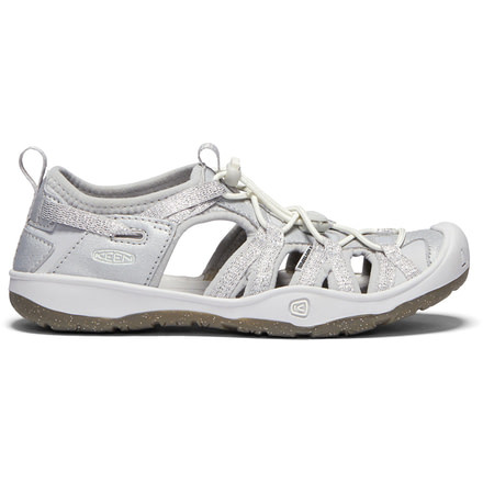 KEEN Big Kids Moxie Sandals, Silver, 5, 1018360-900-5