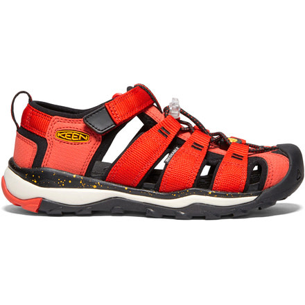 KEEN Big Kids Newport Neo H2 Sandals, Fiery Red/Golden Rod, 1, 1020607-600-1