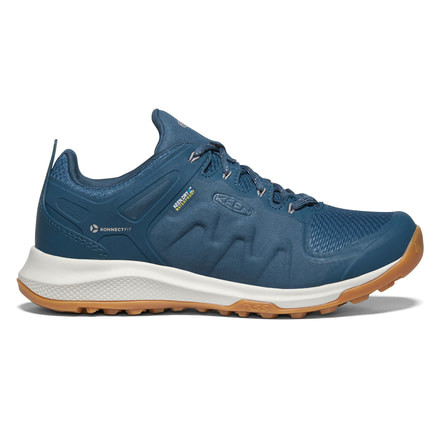 KEEN Explore Waterproof Hiking Boots - Womens, Majolica Blue/Satellite, Medium, 6, 1022024-402-6