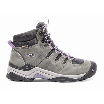 KEEN Gypsum Ii Mid Waterproof Hiking Boots - Women's, Earl Grey/Purple Plumeria, 6.5 US, 1017679-1-6.5