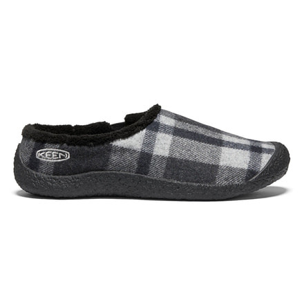 KEEN Howser Slide Slippers - Womens, Black Plaid/Black, Medium, 9, 1021846-001-9