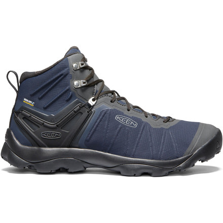 KEEN Venture Mid WP Shoes - Mens, Blue Nights/Raven, 12 US, 1021166-blueni/raven-12
