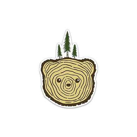 Keep Nature Wild Bear Tree Sticker, No Color, S-BT