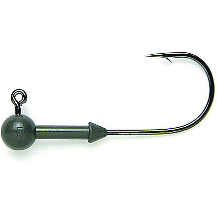 Keitech Tungsten Super Round Jig Head, 1/16oz, Custom #1/0 Hook, Gray, 4 Per Bag, SR10116