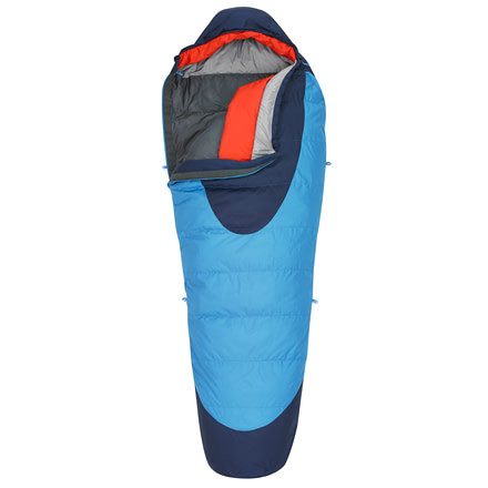 Kelty Cosmic 20 Down Sleeping Bag - Paradise Blue/Twilight-Regular-Right