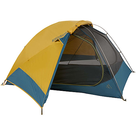 Kelty Far Out 3 w/Footprint Tent, Olive Oil/Agean Blue, One Size, 40835322