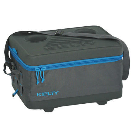 Folding Cooler-Smoke/Paradise Blue-Medium