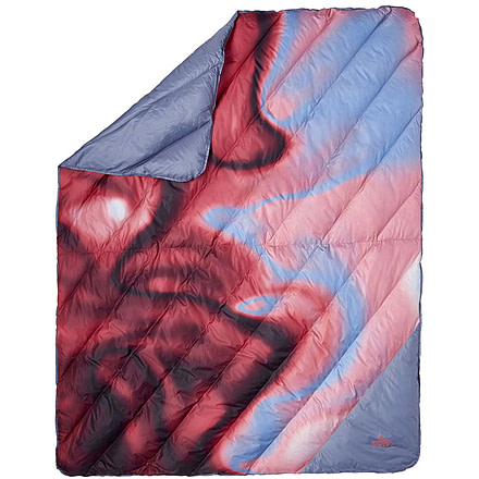 Kelty Galactic Down Blanket, Cranberry/Atmosphere, One Size, 35427021CB