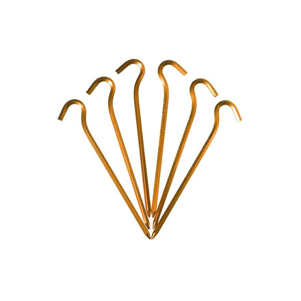 Kelty Nobendium II Stake, 6Pk, MANDARINE RED, One Size, 47826220