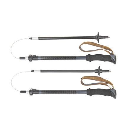 Kelty Origami Adjustable Z-Type Trekking Poles, Black/Dark Shadow, 27680118