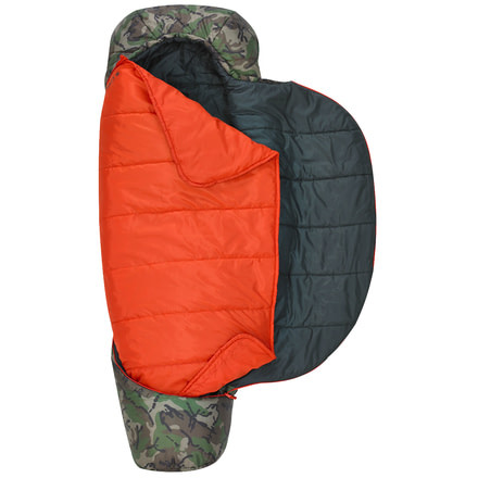Kelty Tru. Comfort Boy's 20 Sleeping Bag Synthetic-Camo-Youth-Right