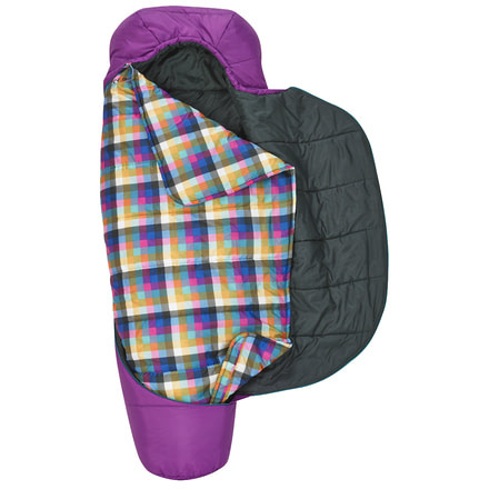 Kelty Tru. Comfort Girl's 20 Sleeping Bag Synthetic-Dahlia-Youth-Right