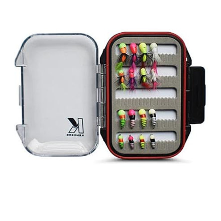 Kenders Outdoors 16 Piece Akua Jig Series Kit With Premium Box, Clear, AJK16