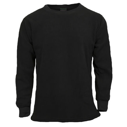 Kenyon Polarskins Expedition Weight Fleece Underwear Top, Black, Small 528BKS