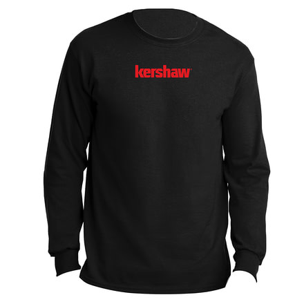 Kershaw Longsleeve Shirt, Black, Small, SHIRTKER184S