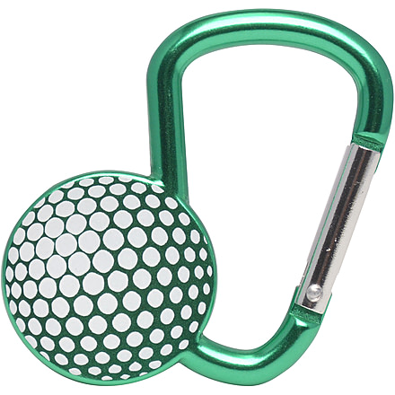 KeyGear Sporty Carabiner, Golf Ball, 50-KEY0234-37, Green 50-KEY0234-37