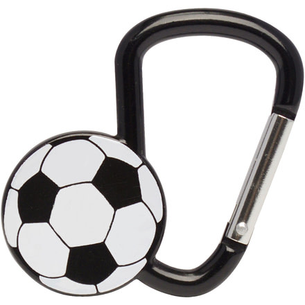 KeyGear Sporty Carabiner, Soccer, 50-KEY0231-01, Black 50-KEY0231-01