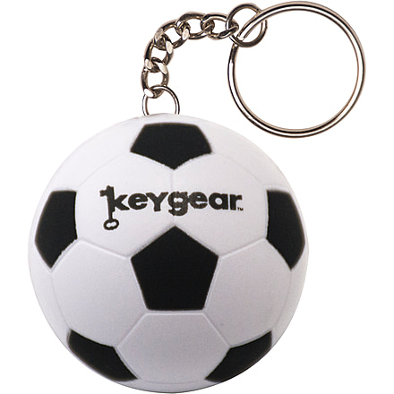 KeyGear Stress Ball, Soccer 50-KEY0451, Black/White 50-KEY0451