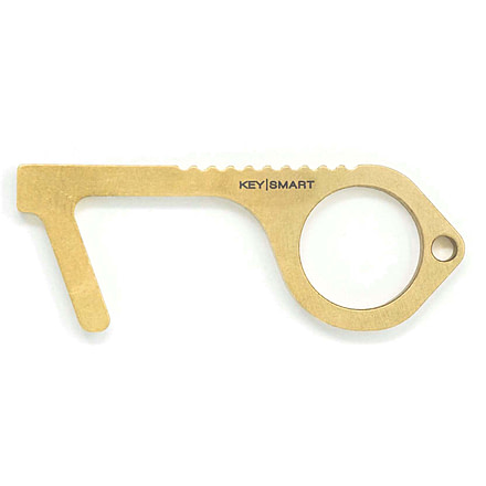 KeySmart CleanKey Copper Alloy Hand Tool, Brass, KS904-BRS