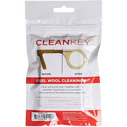 KeySmart CleanKey CleanKit, Steel Wool Cleaning Kit for Brass Hand Tools, Grey, KS909-GRY