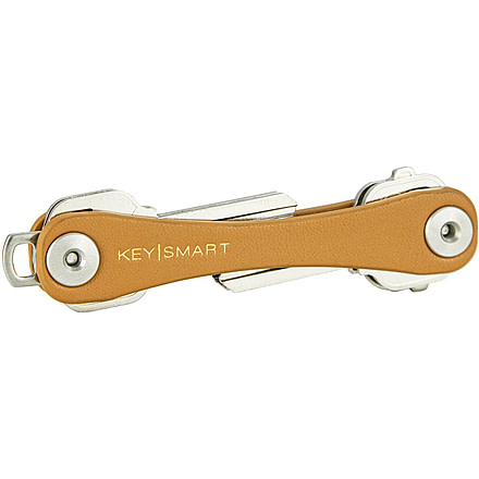 KeySmart Leather Compact Key Holder, Tan, Compact, KS019-TAN-LEA