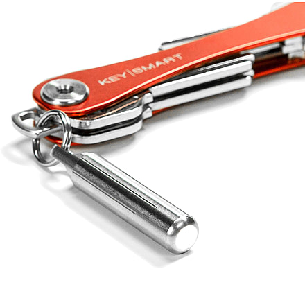 KeySmart Nano Torch Compact Flashlight, Stainless Steel, KS809-SS
