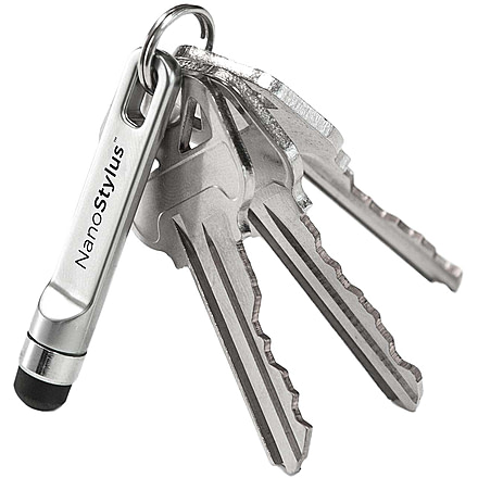 KeySmart NanoStylus Compact Keychain Stylus, Silver, KS808-SVR