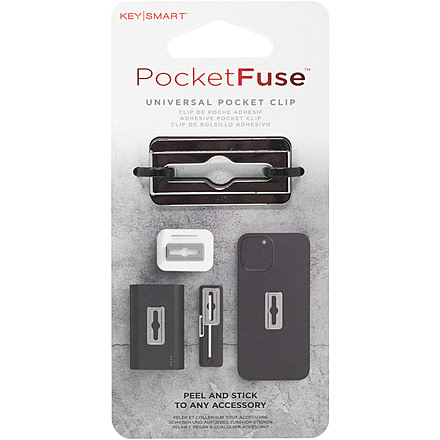 KeySmart PocketFuse Universal Pocket Clip, Stainless Steel, KS844-SS