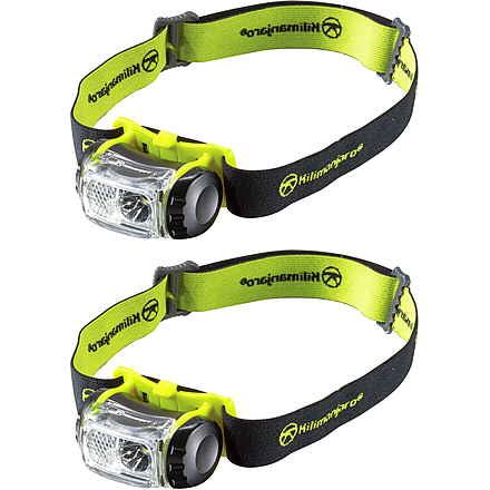 Kilimanjaro Gear LED Headlamp 180 Lumens Spot Flood, Water Resistant, 2 pack, 240234