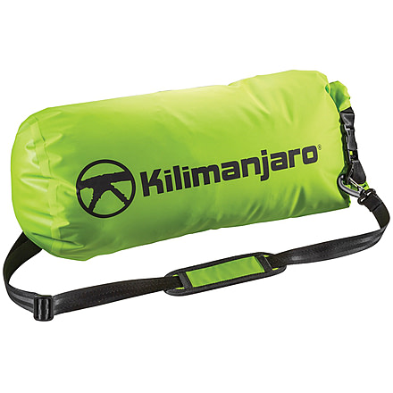 Kilimanjaro Gear Lightweight 20L Drybag, 70D Nylon, Waterproof, Green, 20 Liter, 910268E