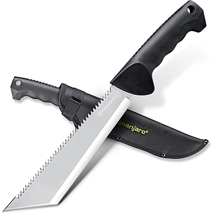Kilimanjaro Gear TM16 Tanto Machete w/ Saw Back,16in KJ910041
