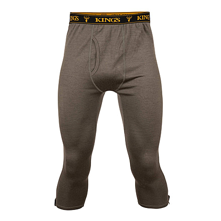 Kings Camo XKG Foundation 260 Zip Off Merino Bottom Baselayer - Mens, Olive, Small, XKG4104-OLV-S